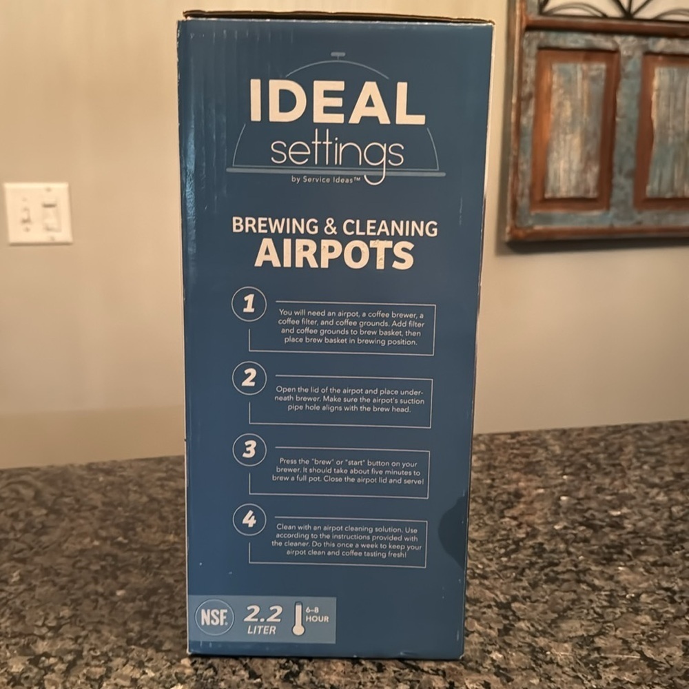 Ideal Settings 74.4 oz (2.2 L) Airpot NWT - Picture 5 of 7